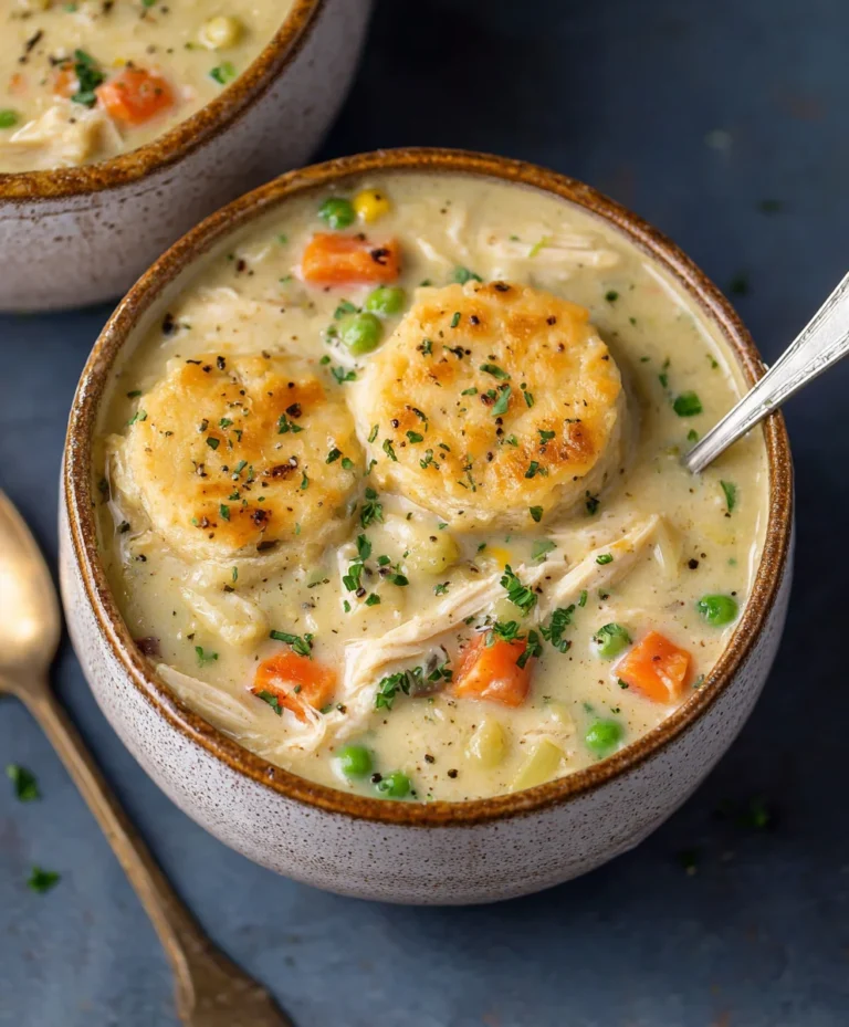 Easy Chicken Pot Pie Soup Recipe-Hearty & Flavorful
