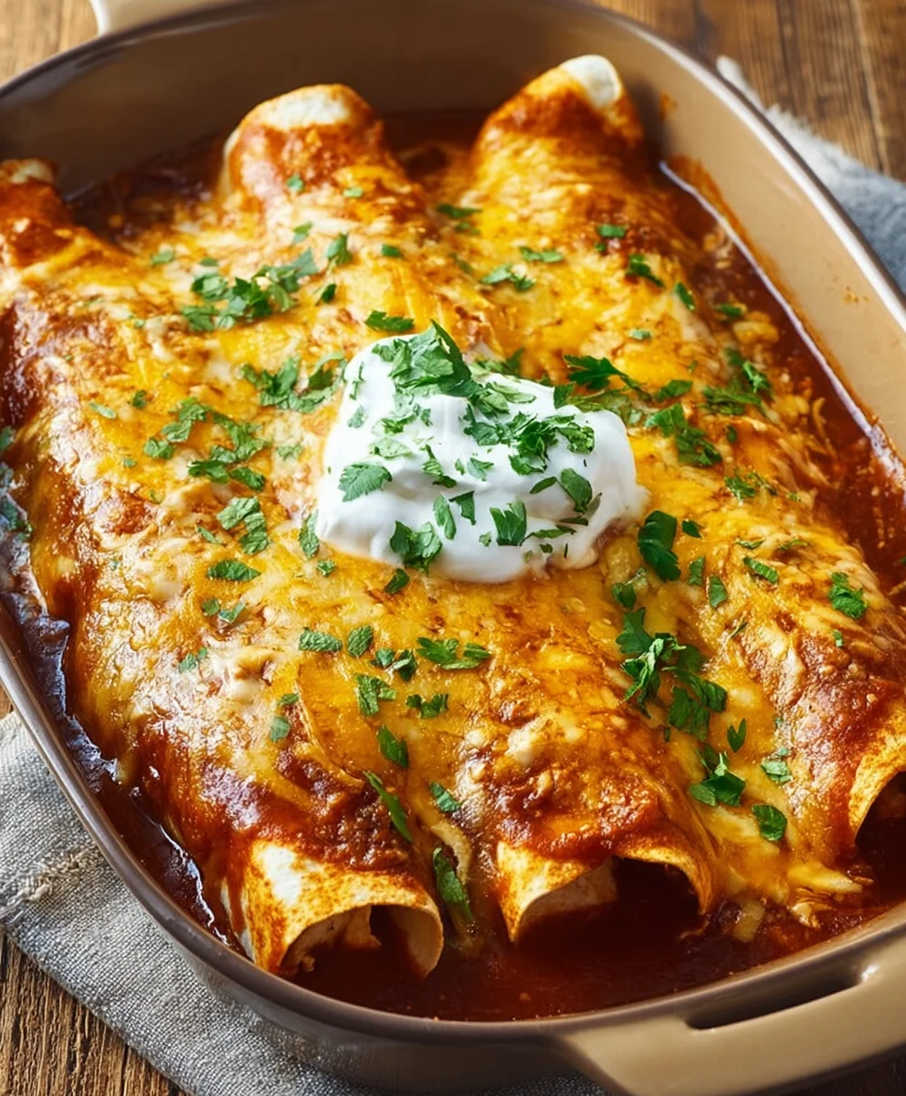 Easy Delicious Chicken Enchiladas-Quick Dinner Recipe