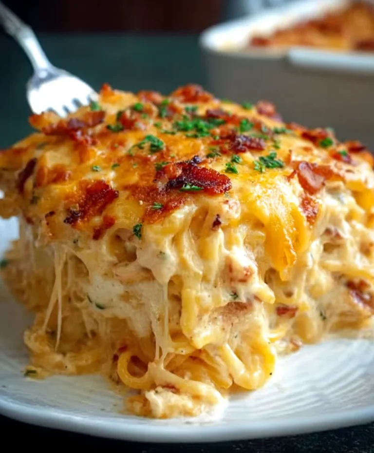 Spicy Cheesy Chicken Spaghetti Casserole Recipe