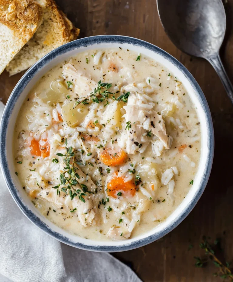 Creamy Chicken Rice Soup – Easy Comfort Food