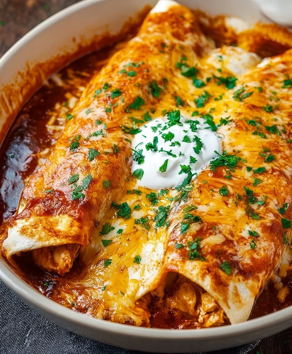 Easy Delicious Chicken Enchiladas-Quick Dinner Recipe