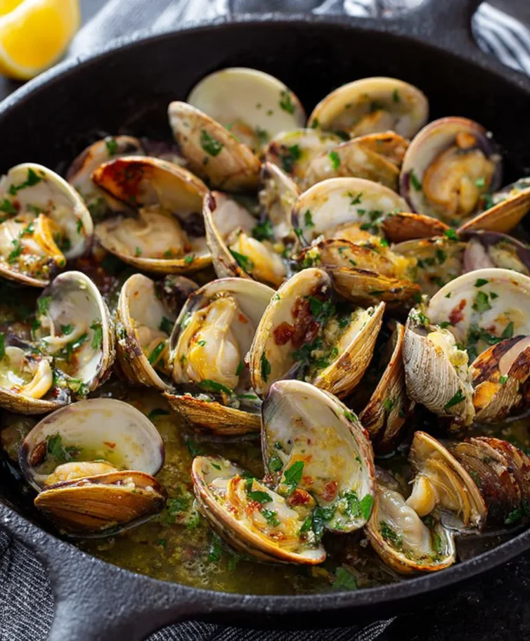 Garlic Butter Sautéed Clams Easy Recipe