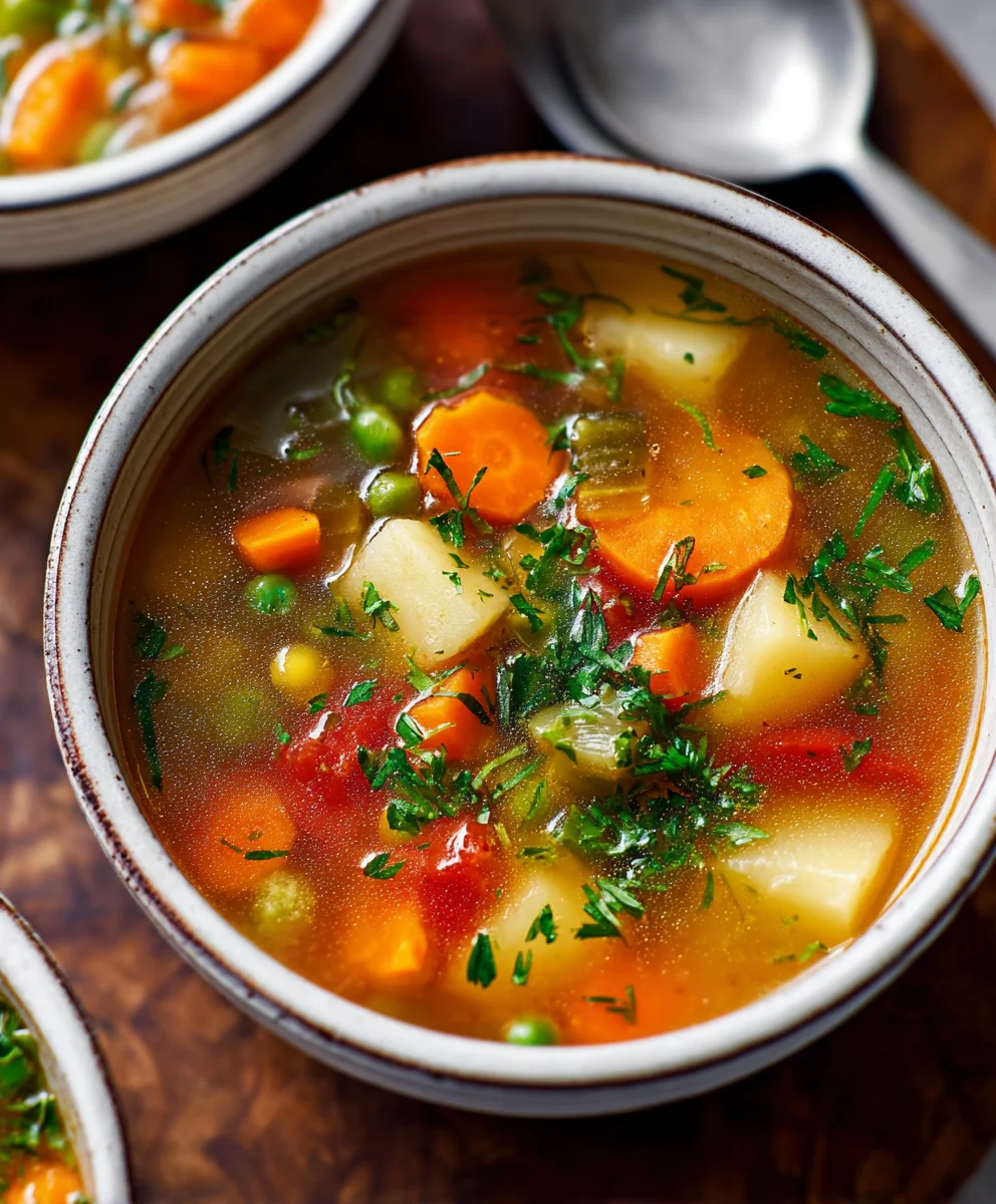 Easy Vegetable Soup Recipe - Hearty & Delicious