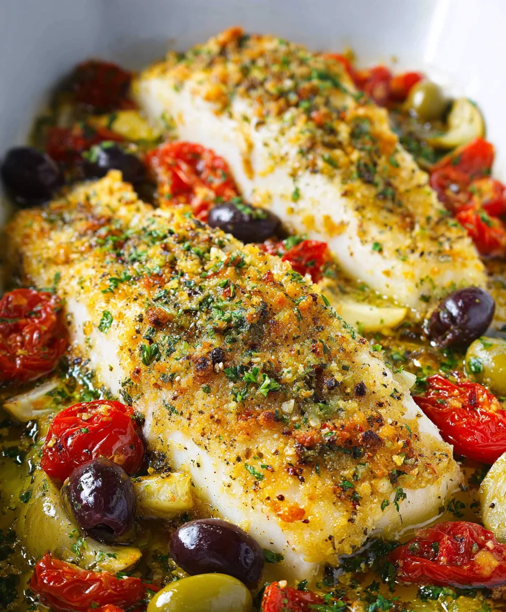 Easy Mediterranean Baked Fish Recipe - Flavorful & Quick