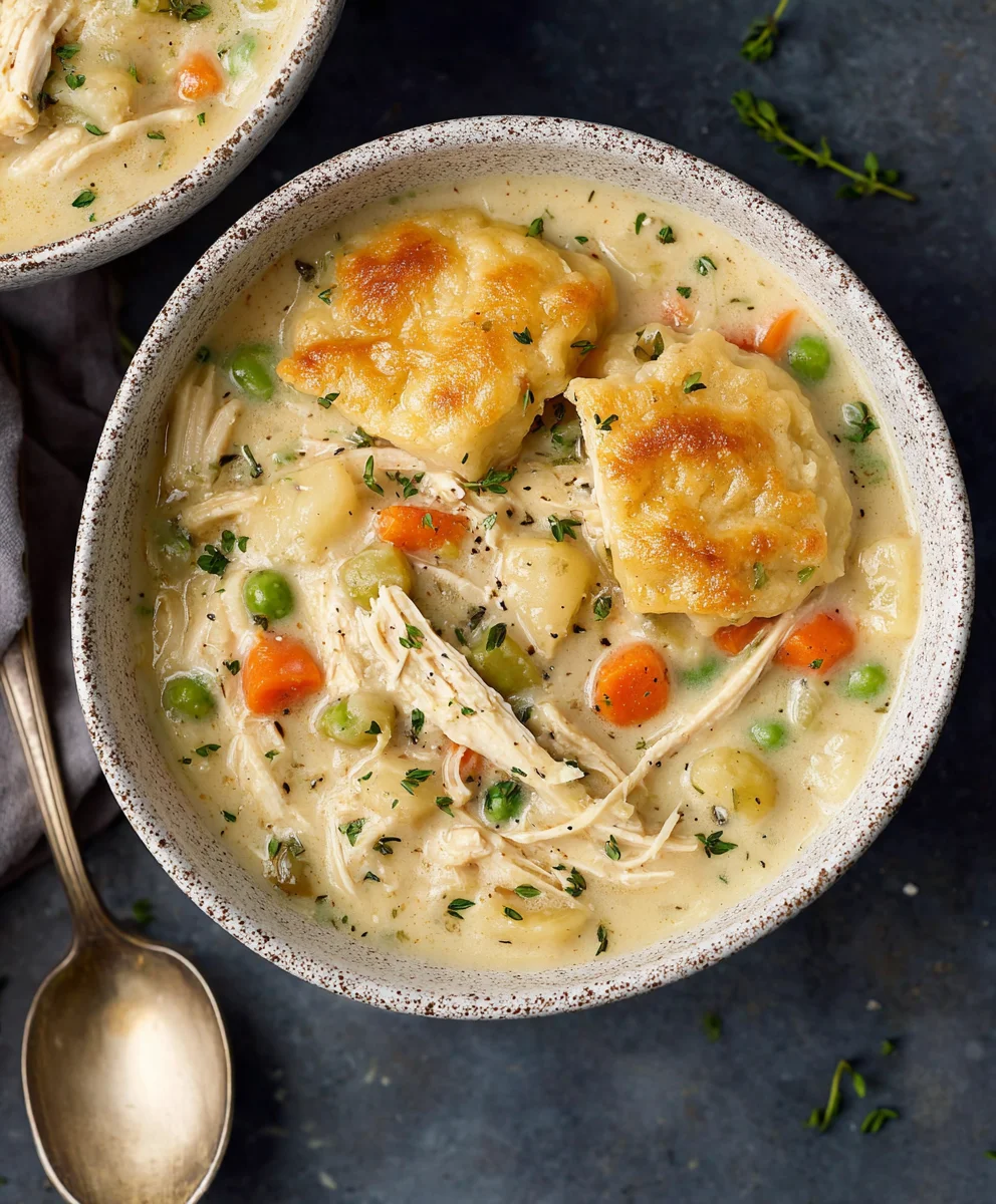 Easy Chicken Pot Pie Soup - Comfort in a Bowl