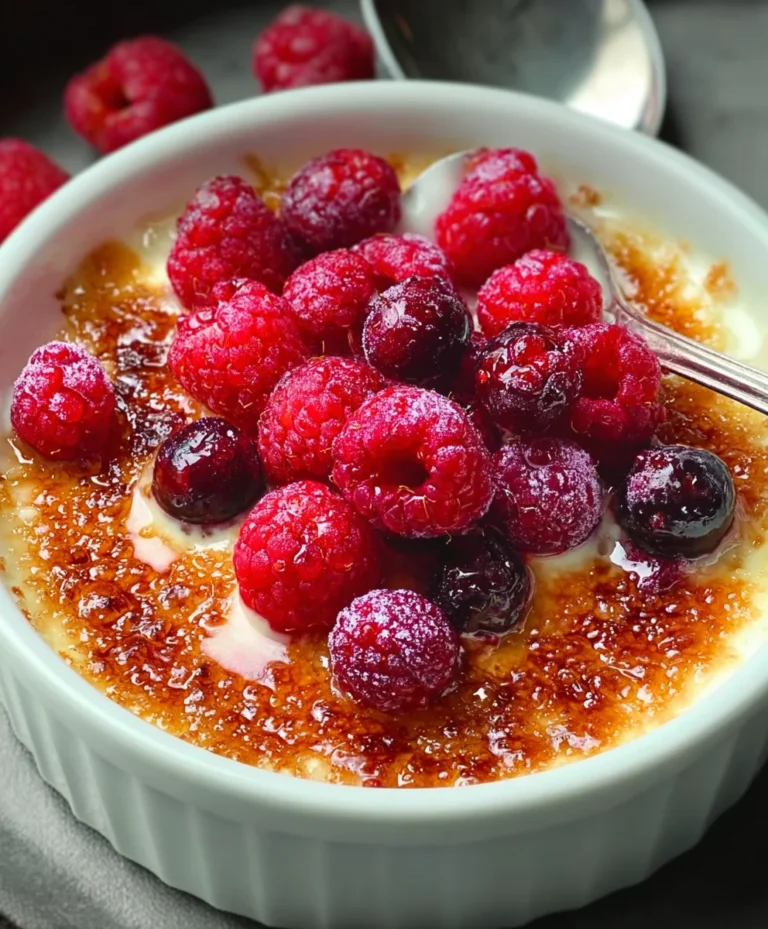 Berry Brûlée- Easy Dessert Recipe – Flavor Burst