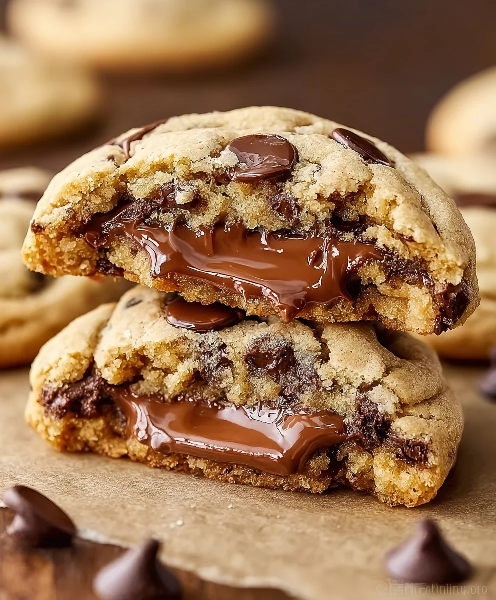 Best Stuffed Chocolate Chip Cookies - Gooey & Delicious