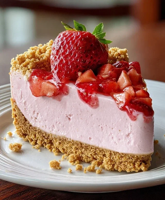 Strawberry Crunch Pink Cheesecake