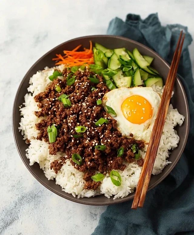 Korean Ground Beef Bowl (25-Minutes)