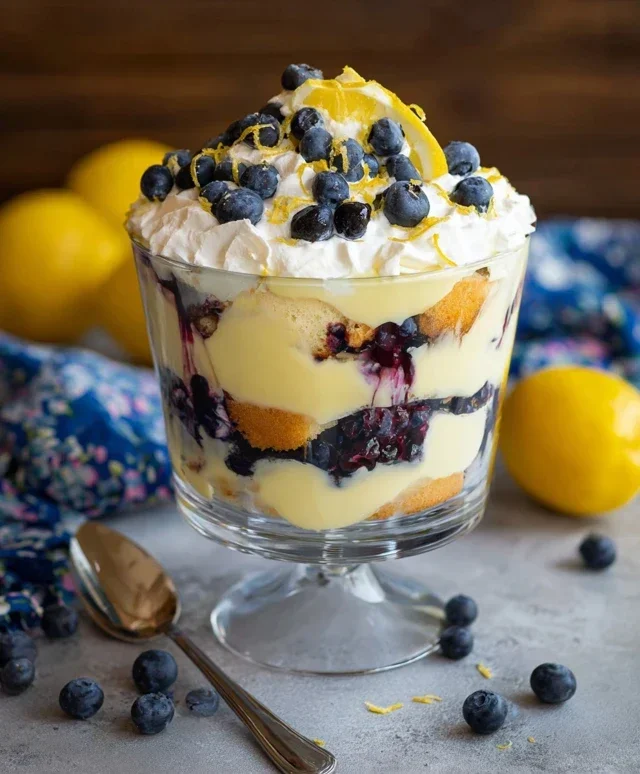 Easy Lemon Blueberry Trifle Recipe