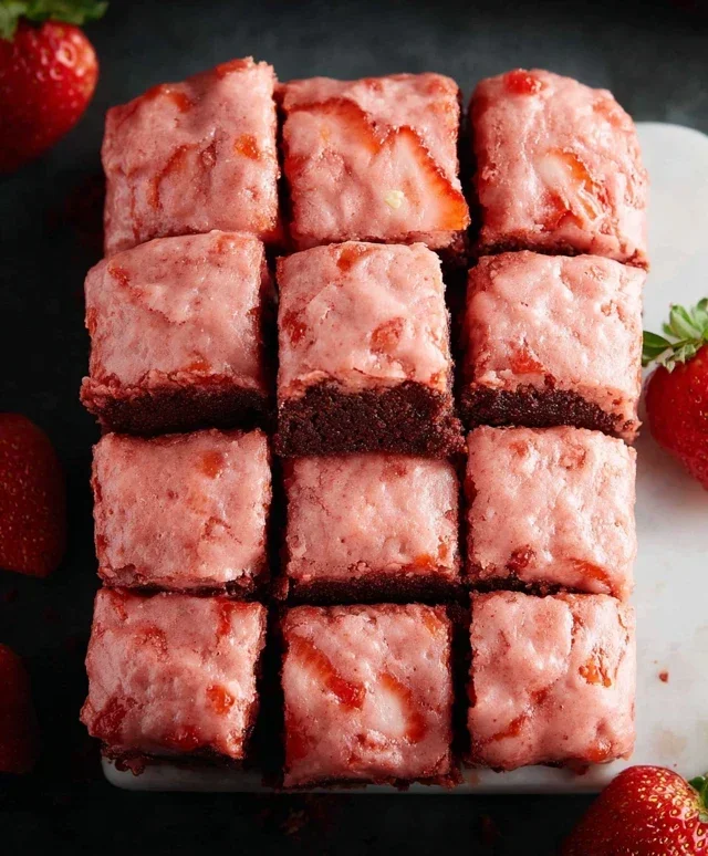 Strawberry Brownies