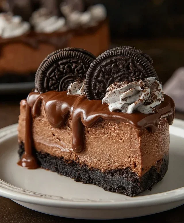 No Bake Oreo Nutella Cheesecake