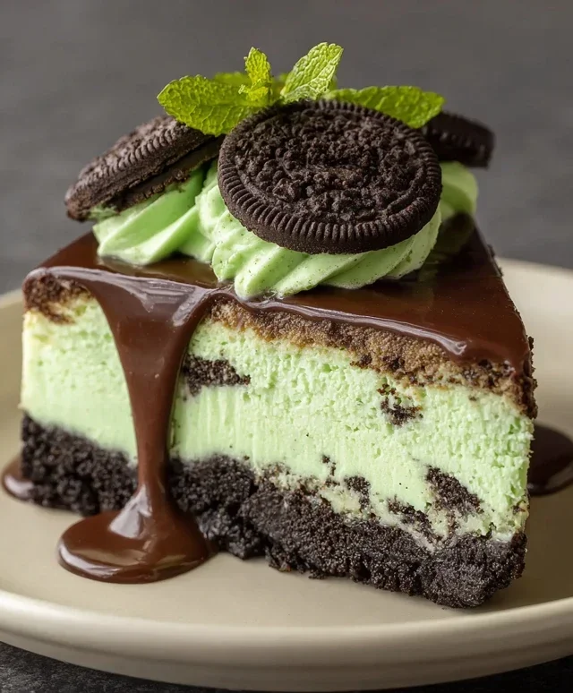 Mint Oreo Cheesecake Delight