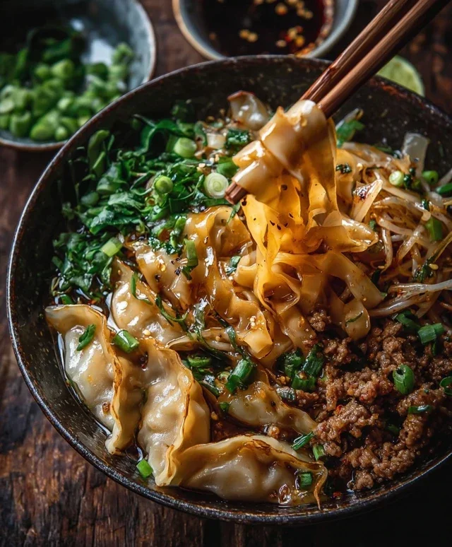 Potsticker Noodle Bowl