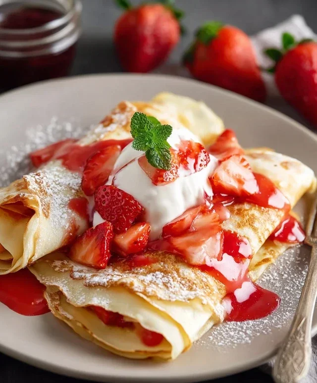 Strawberry Crepes