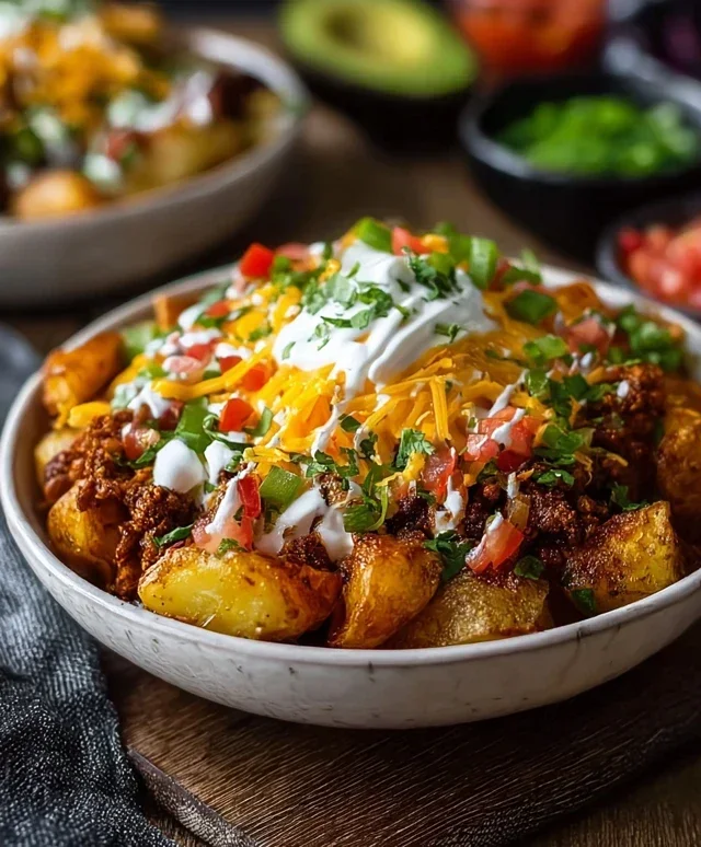 Loaded Potato Taco Bowl