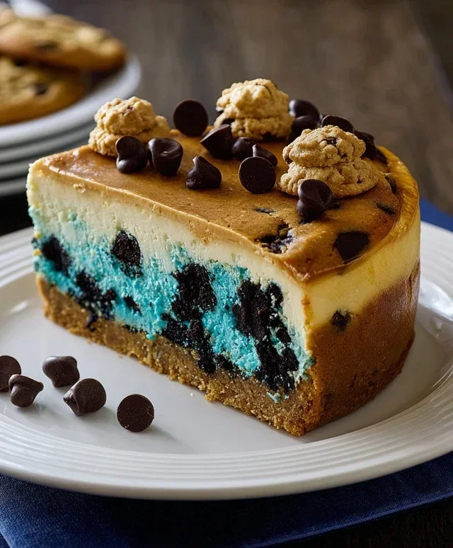 Cookie Monster Cheesecake