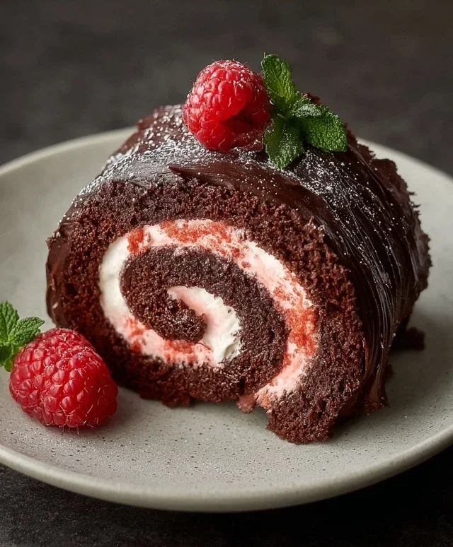 Easy Chocolate Swiss Roll