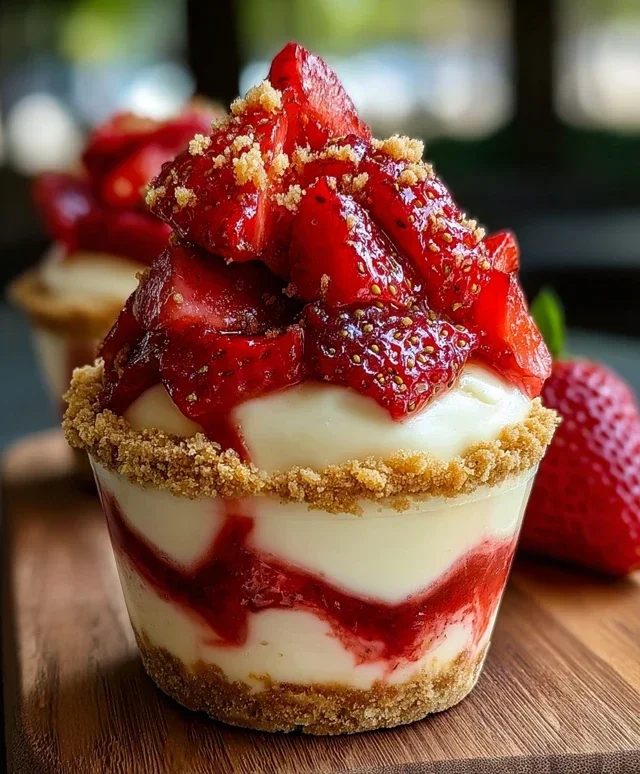 Strawberry Cheesecake Cups