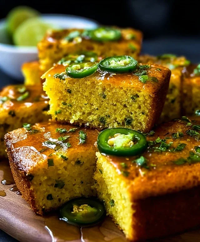 Jalapeño Cornbread with Lime Honey Glaze