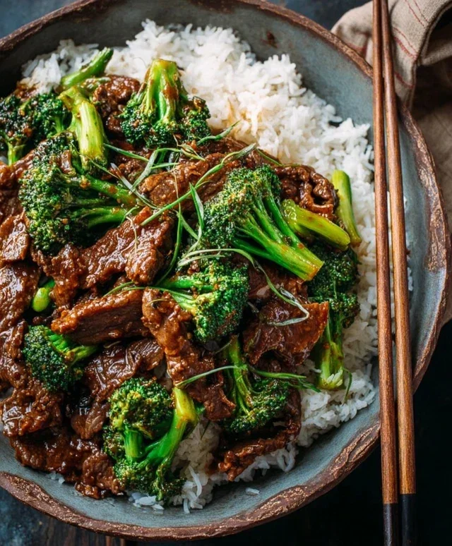Chinese Beef and Broccoli (牛肉炒西兰花)