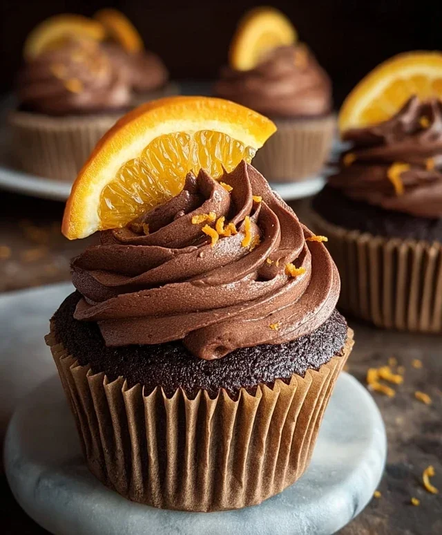 Orange Chocolate Cupcakes