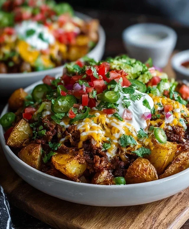 Loaded Potato Taco Bowl