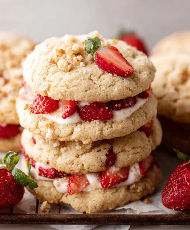 Strawberry Shortcake Cookies