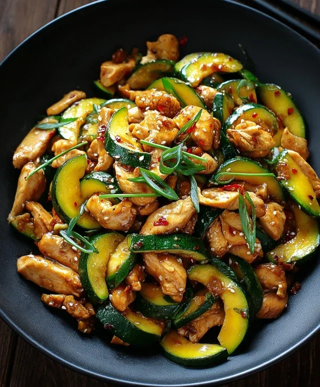 Chicken Zucchini Stir Fry