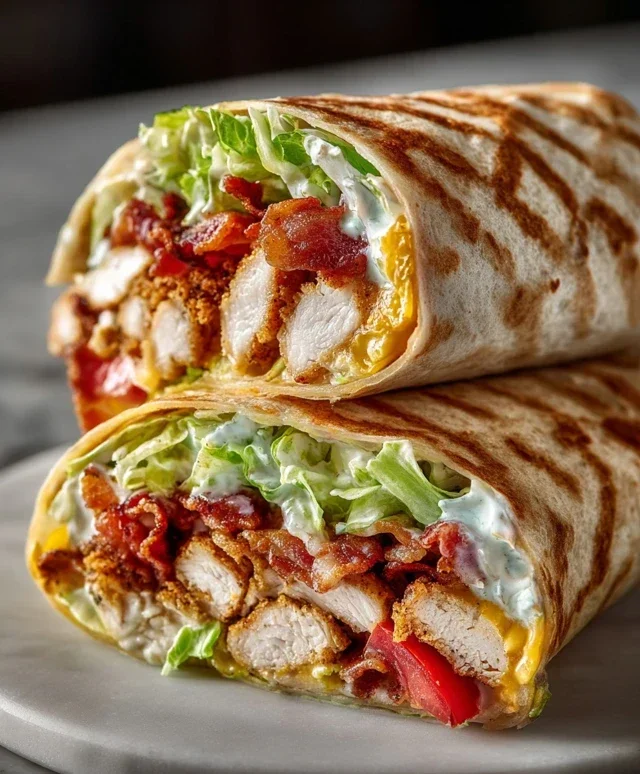 Crispy Chicken Beef Beef Bacon Ranch Wrap