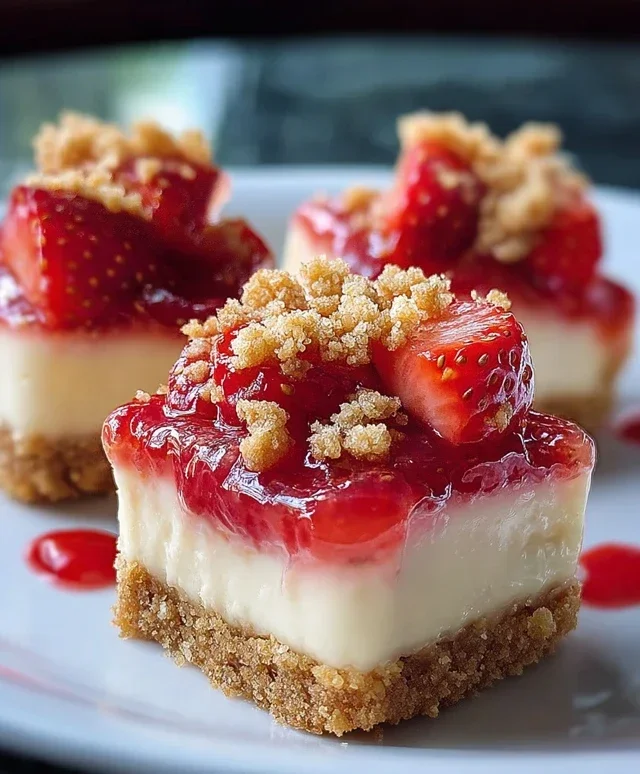 Strawberry Crunch Cheesecake Bites
