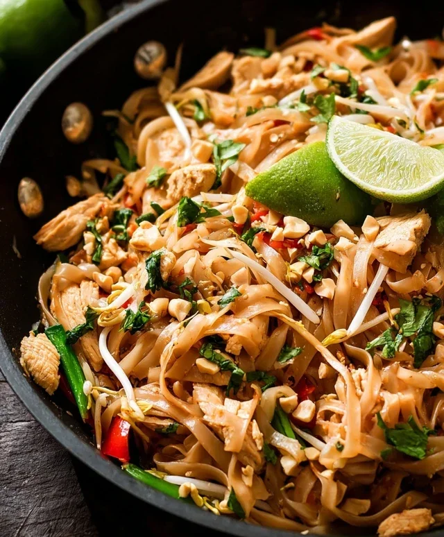 Chicken Pad Thai Dish