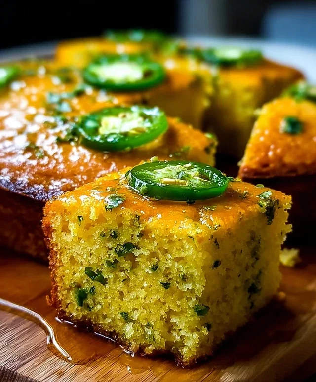 Jalapeño Cornbread with Lime Honey Glaze