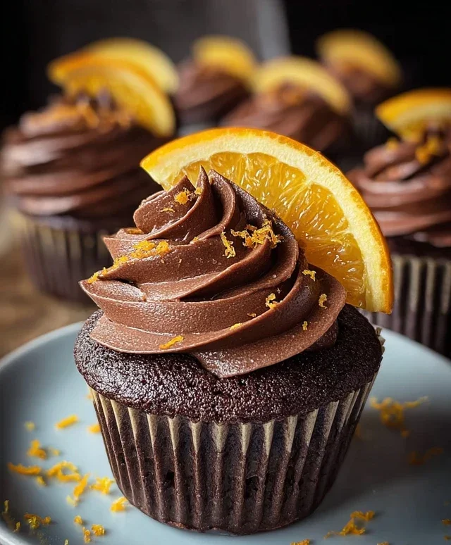 Orange Chocolate Cupcakes