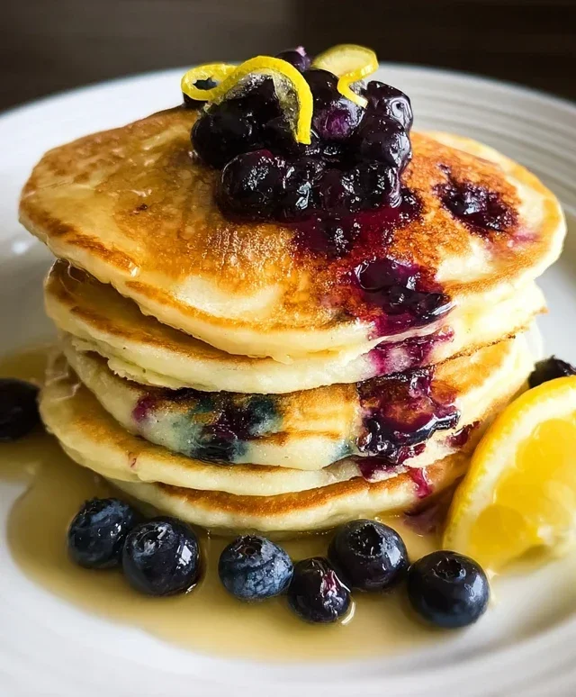 Lemon Blueberry Pancakes