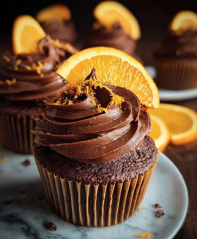 Orange Chocolate Cupcakes