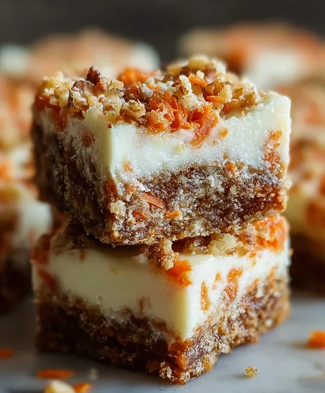 Irresistibly Indulgent Carrot Cake Cream Cheese Bars