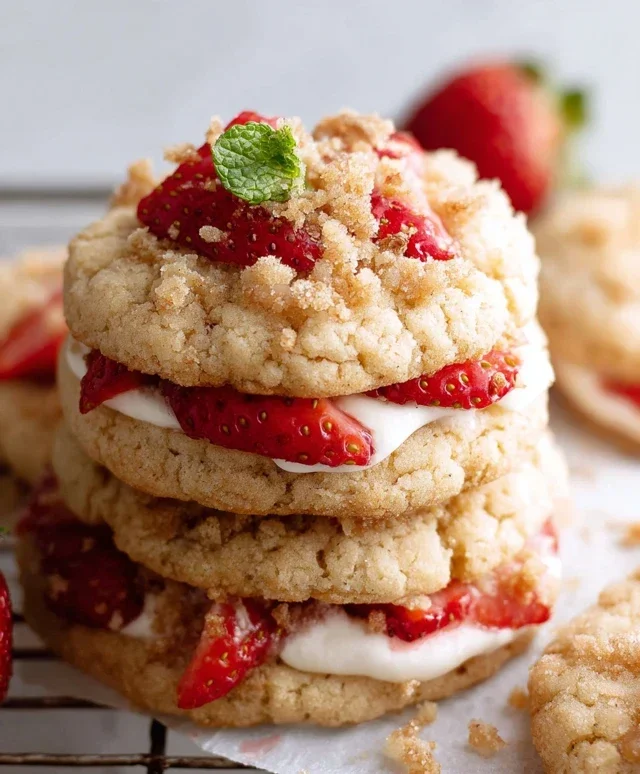 Strawberry Shortcake Cookies