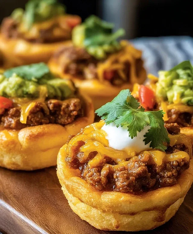 Taco Biscuit Cups