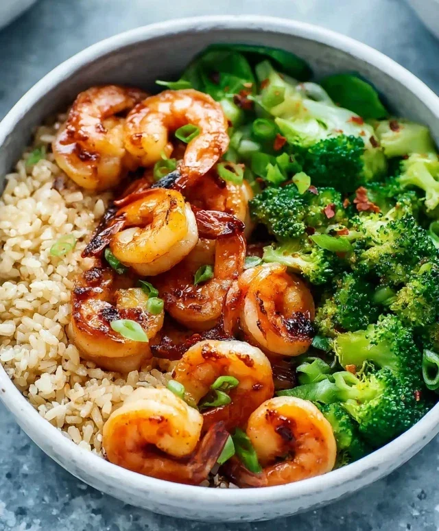 Honey Garlic Shrimp Bowls