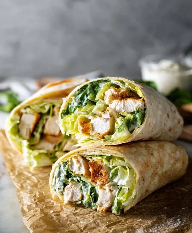 Chicken Caesar Wraps