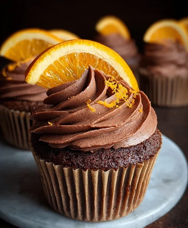 Orange Chocolate Cupcakes