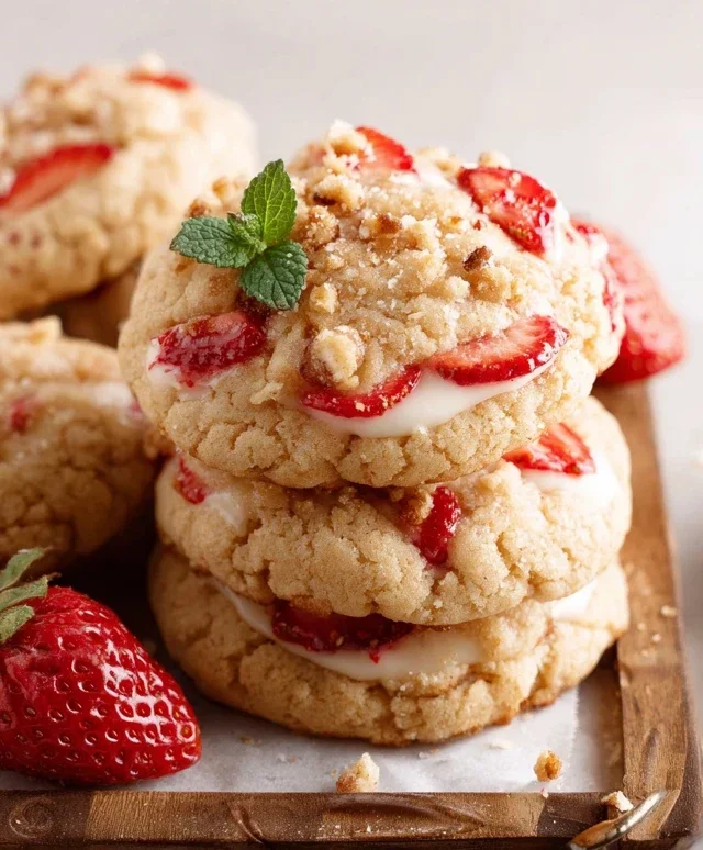 Strawberry Shortcake Cookies
