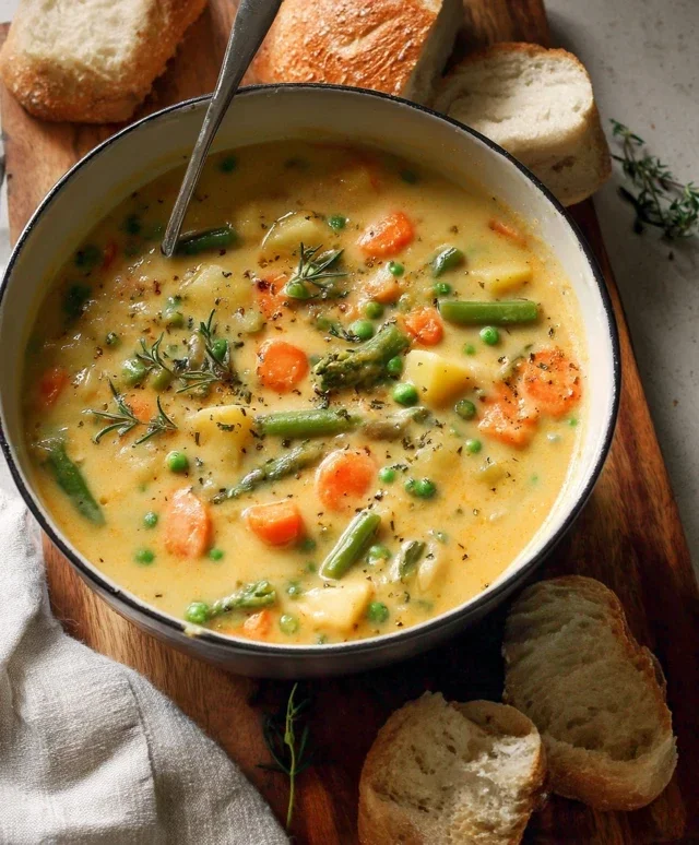 One-Pot Creamy Vegetable Soup
