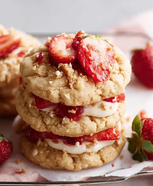 Strawberry Shortcake Cookies