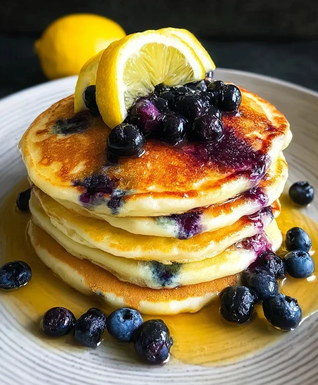 Lemon Blueberry Pancakes
