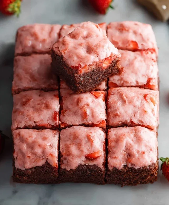 Strawberry Brownies