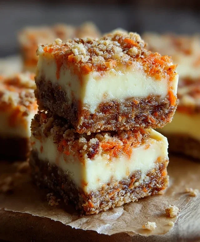 Irresistibly Indulgent Carrot Cake Cream Cheese Bars