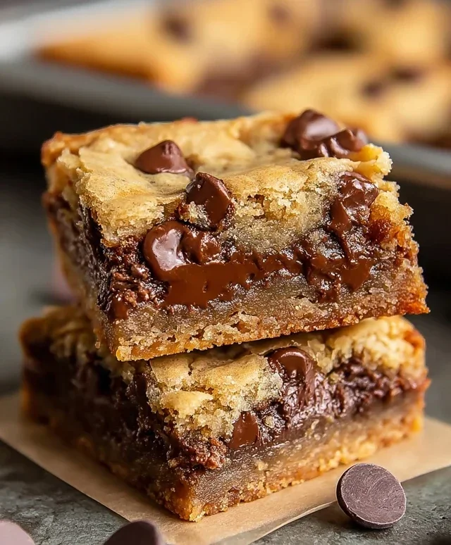 Gooey Chocolate Chip Cookie Bars