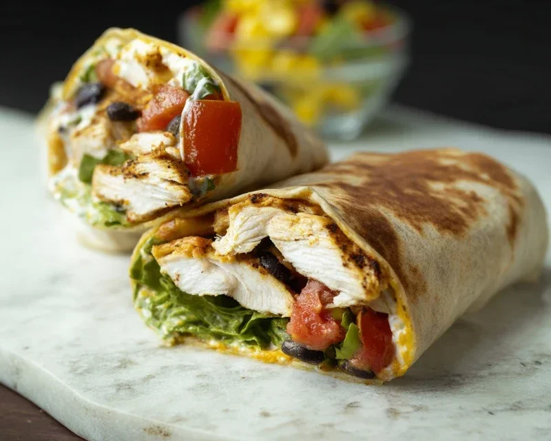 Chipotle Ranch Grilled Chicken Burrito